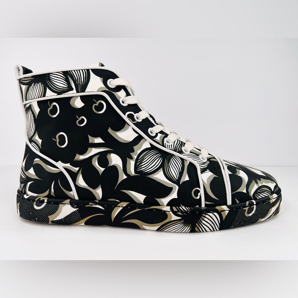 CHRISTIAN LOUBOUTIN Louis Orlato Flat Petunia High Top Sneakers EU 44 - US 11 - Picture 8 of 12